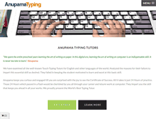 Tablet Screenshot of anupamatyping.com